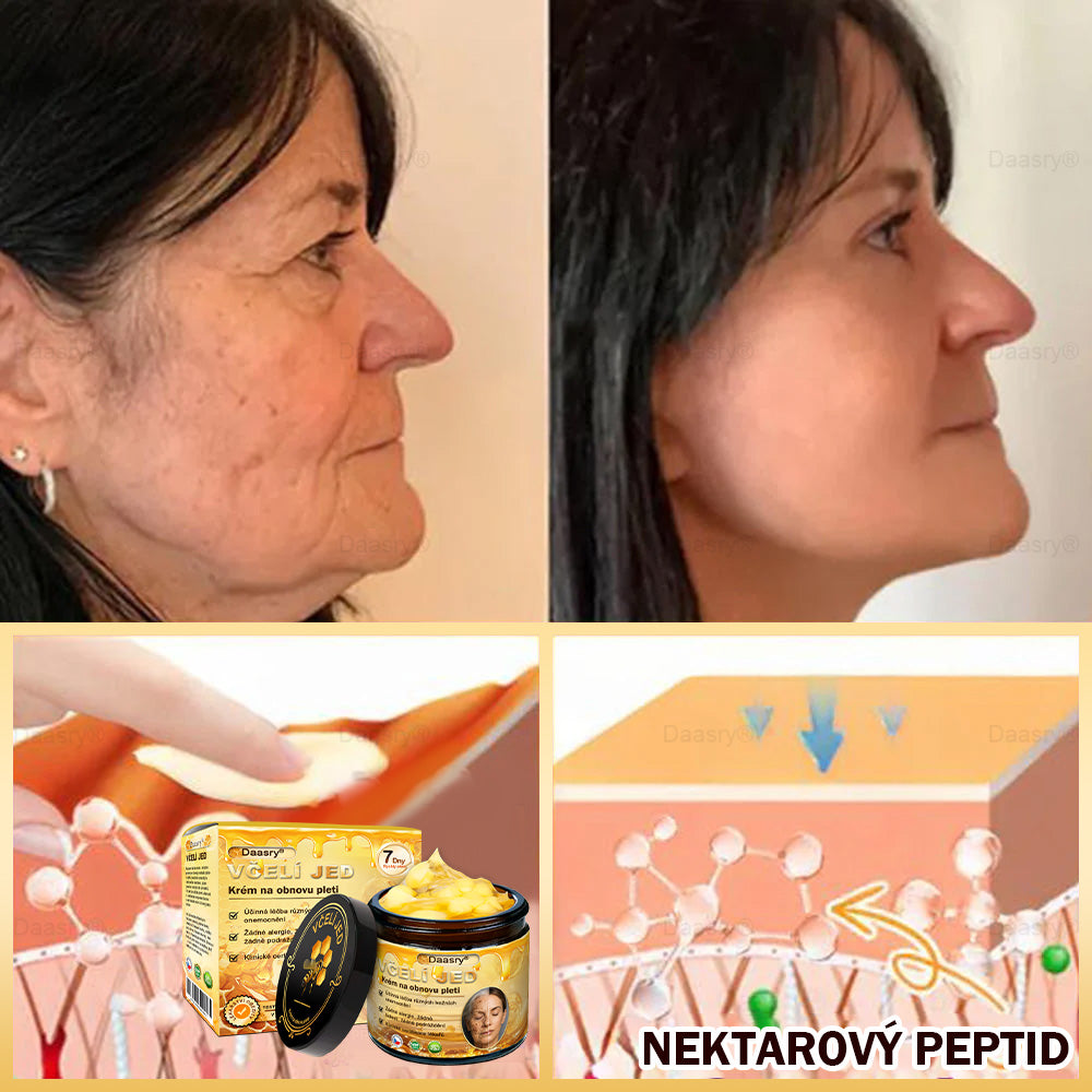 🎇𝓓𝓪𝓪𝓼𝓻𝔂®Krém s včelím jedem pro obnovu a omlazení pleti. Snižuje vrásky, hydratuje, rozjasňuje, hojí jizvičky, zklidňuje citlivou pleť a sjednocuje barvu pleti.
