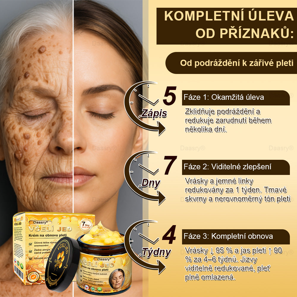 🎇𝓓𝓪𝓪𝓼𝓻𝔂®Krém s včelím jedem pro obnovu a omlazení pleti. Snižuje vrásky, hydratuje, rozjasňuje, hojí jizvičky, zklidňuje citlivou pleť a sjednocuje barvu pleti.